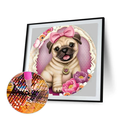 Pug Dog - Full Square Drill Diamond Painting 30*30CM