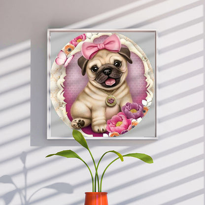 Pug Dog - Full Square Drill Diamond Painting 30*30CM