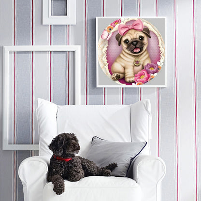 Pug Dog - Full Square Drill Diamond Painting 30*30CM