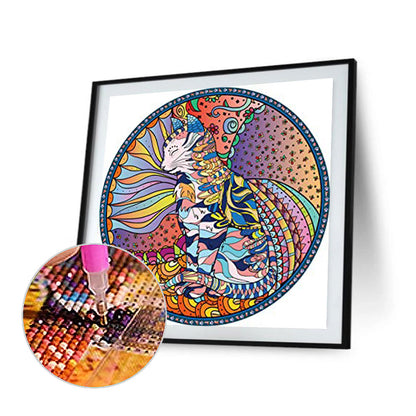 Cat Circle Pattern - Full Round Drill Diamond Painting 40*40CM