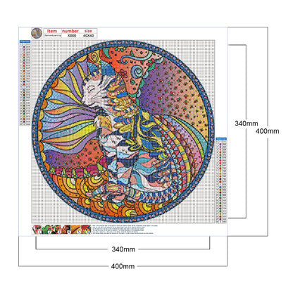 Cat Circle Pattern - Full Round Drill Diamond Painting 40*40CM