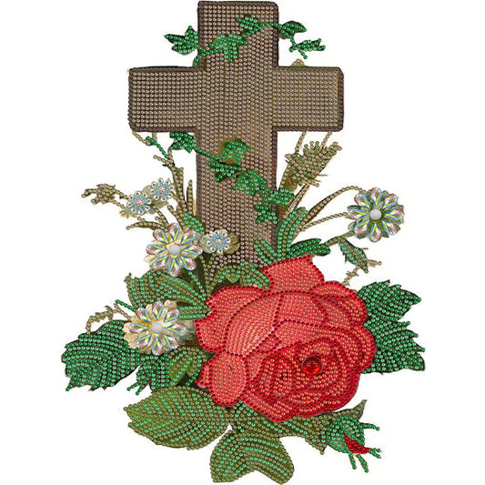 Cross - Special Shaped Drill Diamond Paiting 30*40CM