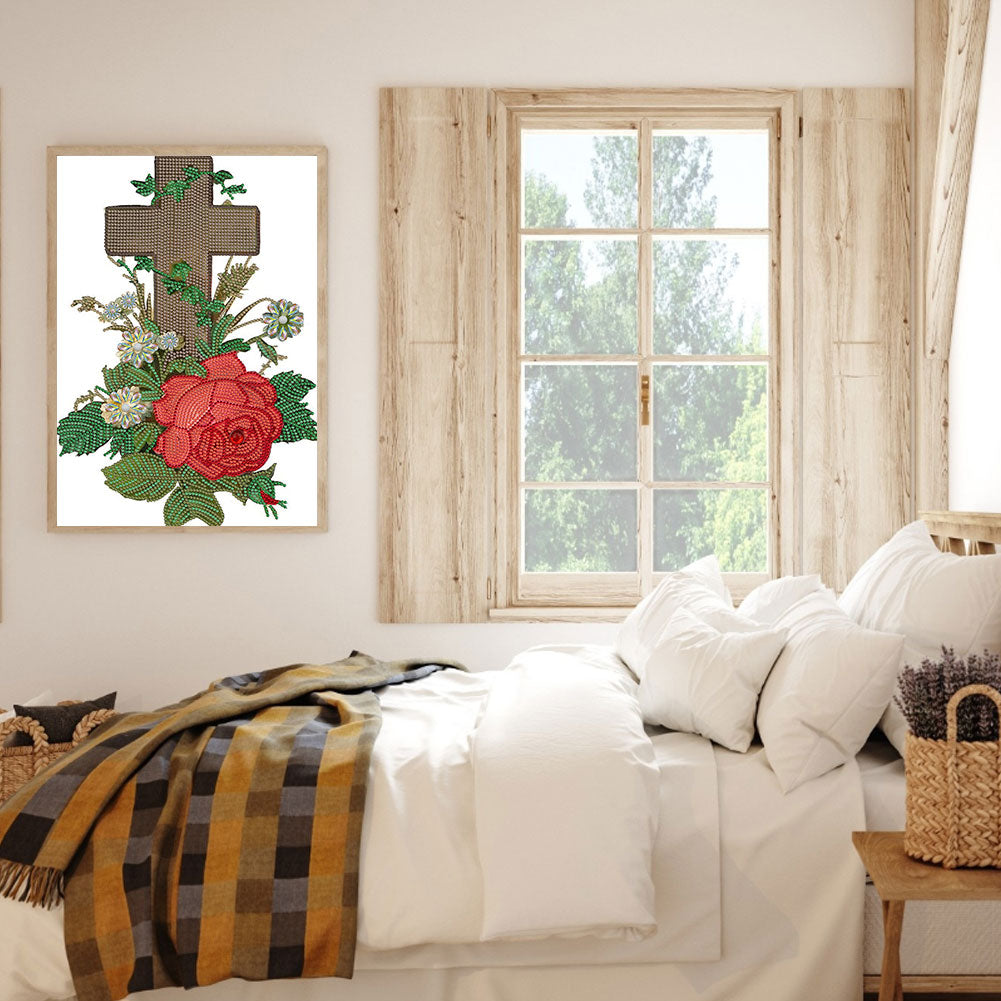 Cross - Special Shaped Drill Diamond Paiting 30*40CM