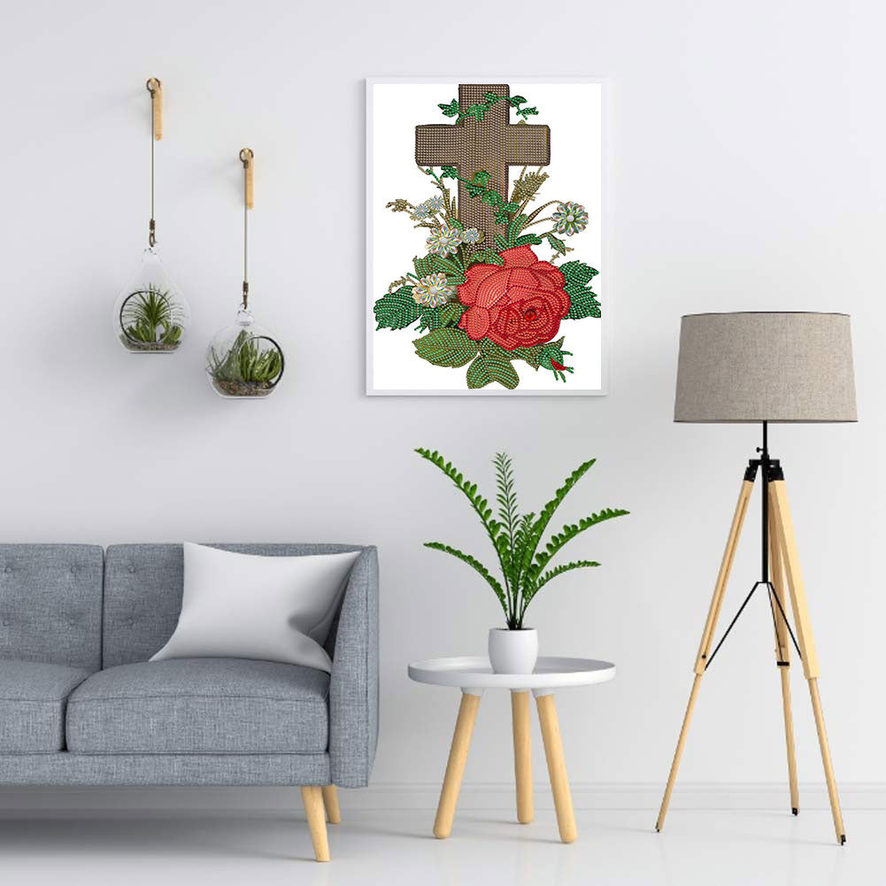 Cross - Special Shaped Drill Diamond Paiting 30*40CM