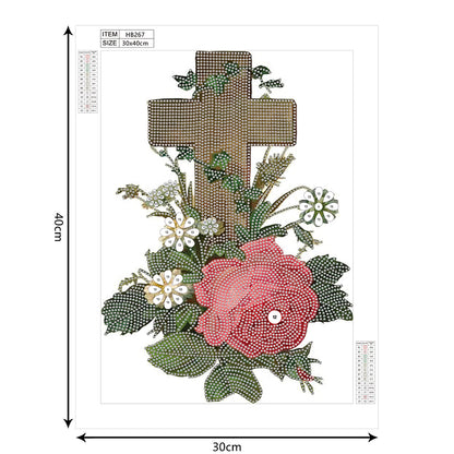 Cross - Special Shaped Drill Diamond Paiting 30*40CM