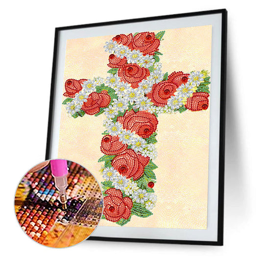 Cross - Special Shaped Drill Diamond Paiting 30*40CM