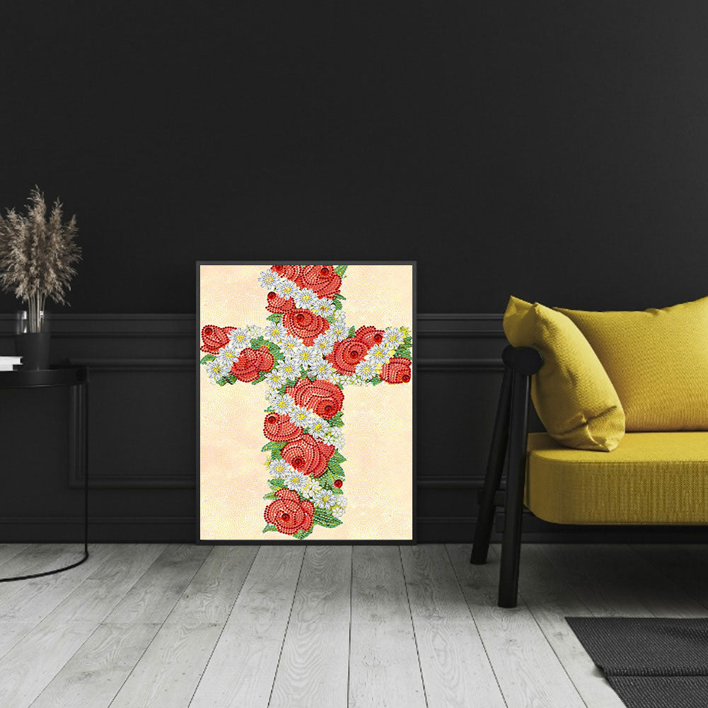 Cross - Special Shaped Drill Diamond Paiting 30*40CM