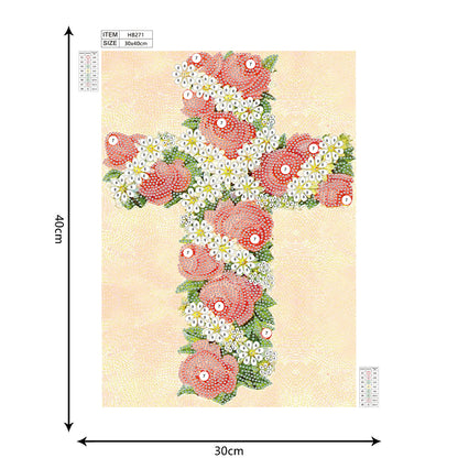 Cross - Special Shaped Drill Diamond Paiting 30*40CM