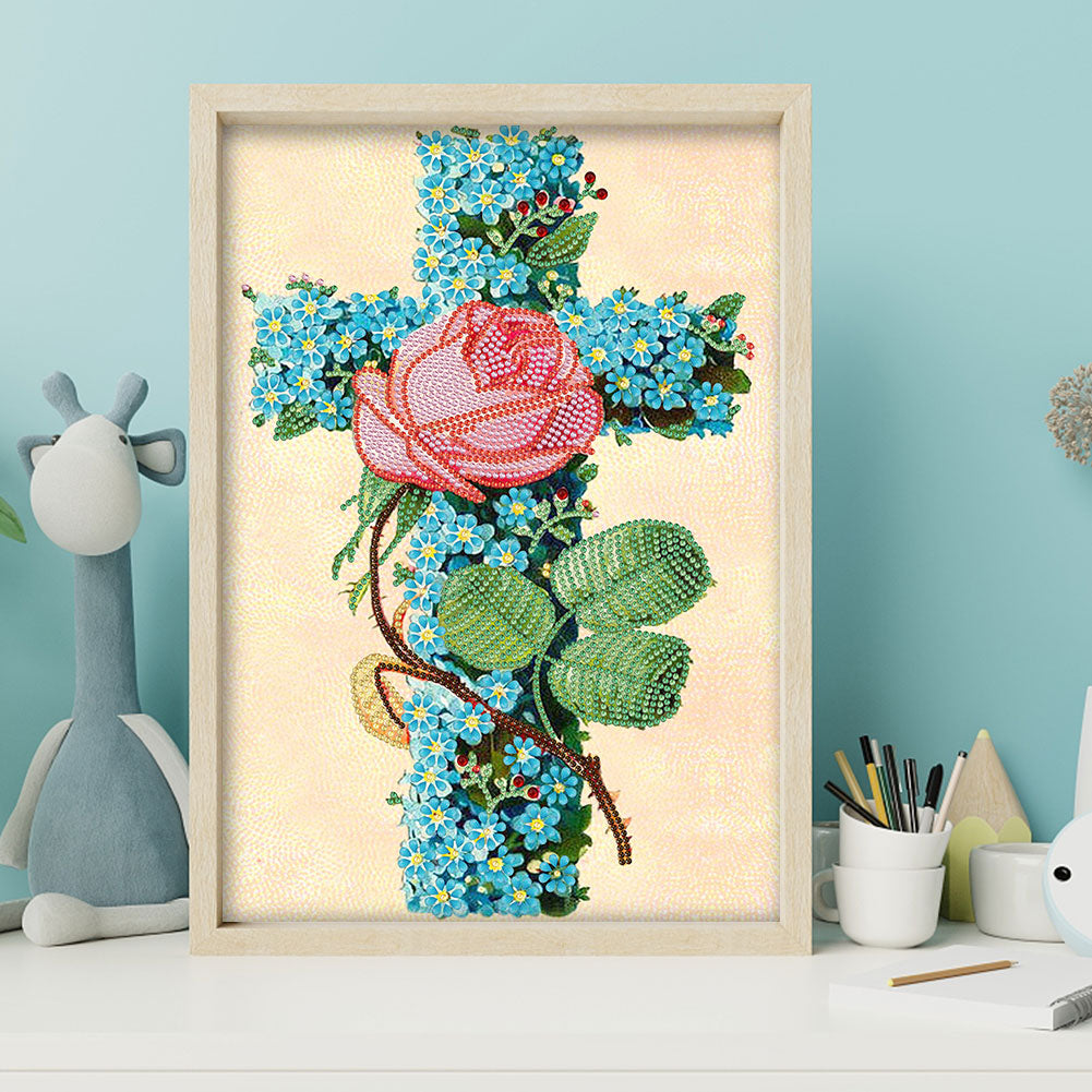 Cross - Special Shaped Drill Diamond Paiting 30*40CM