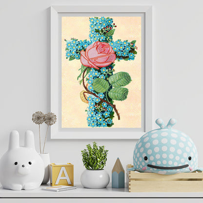 Cross - Special Shaped Drill Diamond Paiting 30*40CM