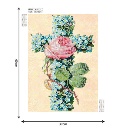 Cross - Special Shaped Drill Diamond Paiting 30*40CM