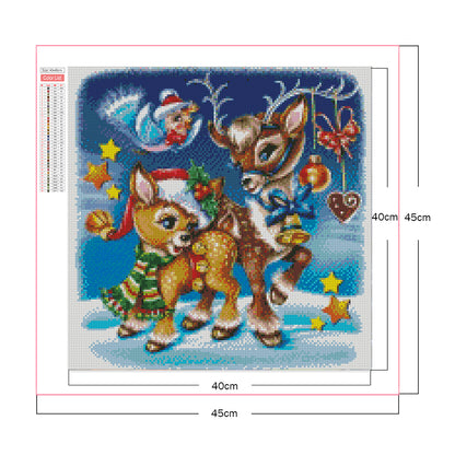 Deer In Snow - Full Square Drill Diamond Painting 40*40CM