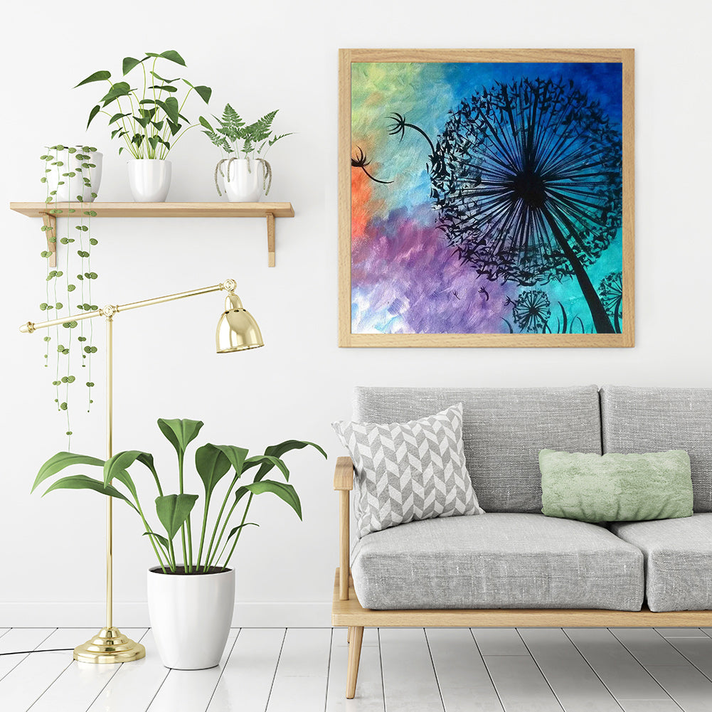 Dandelion - Full Square Drill Diamond Painting 40*40CM