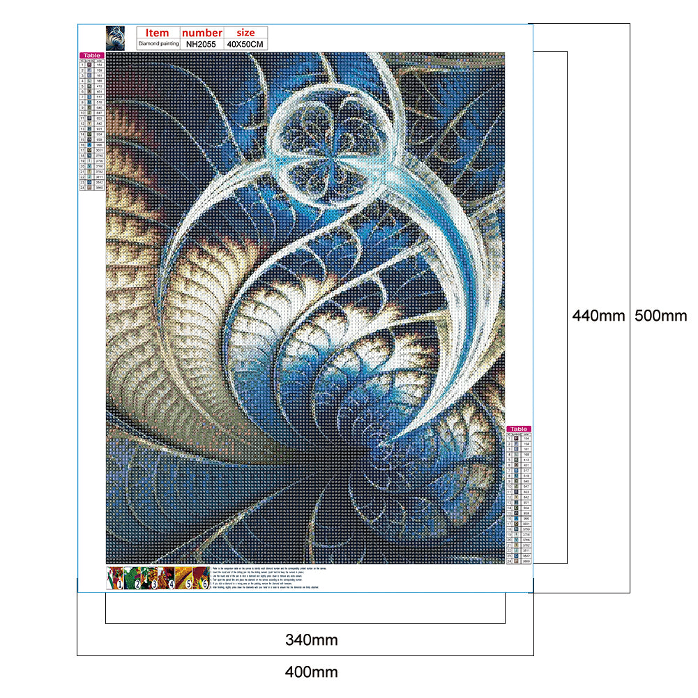Swirl - Full Round Drill Diamond Painting 40*50CM