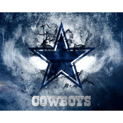 Dallas Cowboys Logo - Full Round Drill Diamond Painting 60*50CM