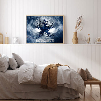 Dallas Cowboys Logo - Full Round Drill Diamond Painting 60*50CM