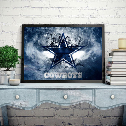 Dallas Cowboys Logo - Full Round Drill Diamond Painting 60*50CM