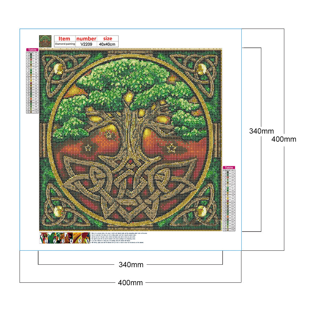 Life Tree - Full Round Drill Diamond Painting 40*40CM