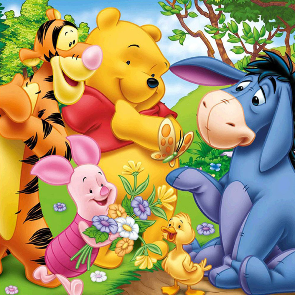 Winnie The Pooh - Full Round Drill Diamond Painting 40*40CM