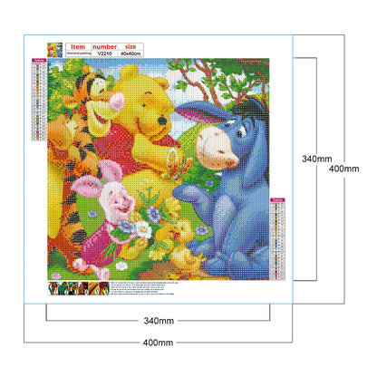 Winnie The Pooh - Full Round Drill Diamond Painting 40*40CM