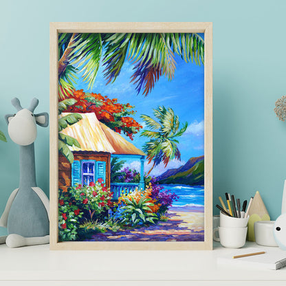 Seaside Scenery - Full Round Drill Diamond Painting 30*40CM
