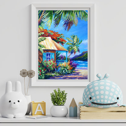 Seaside Scenery - Full Round Drill Diamond Painting 30*40CM