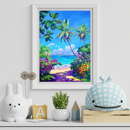 Seaside Scenery - Full Round Drill Diamond Painting 30*40CM