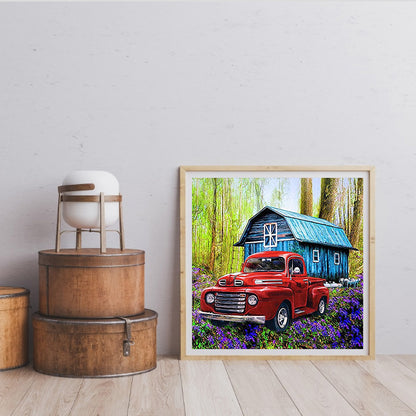 Red Car - Full Round Drill Diamond Painting 40*40CM