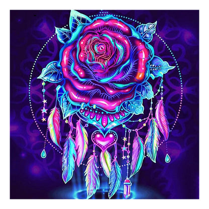 Rose Dream Catcher - Full Square Drill Diamond Painting 30*30CM