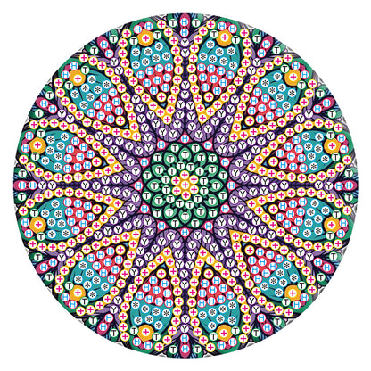 5D DIY Diamond Painting Mandala Wooden Round Coaster Cup Cushion Placemat