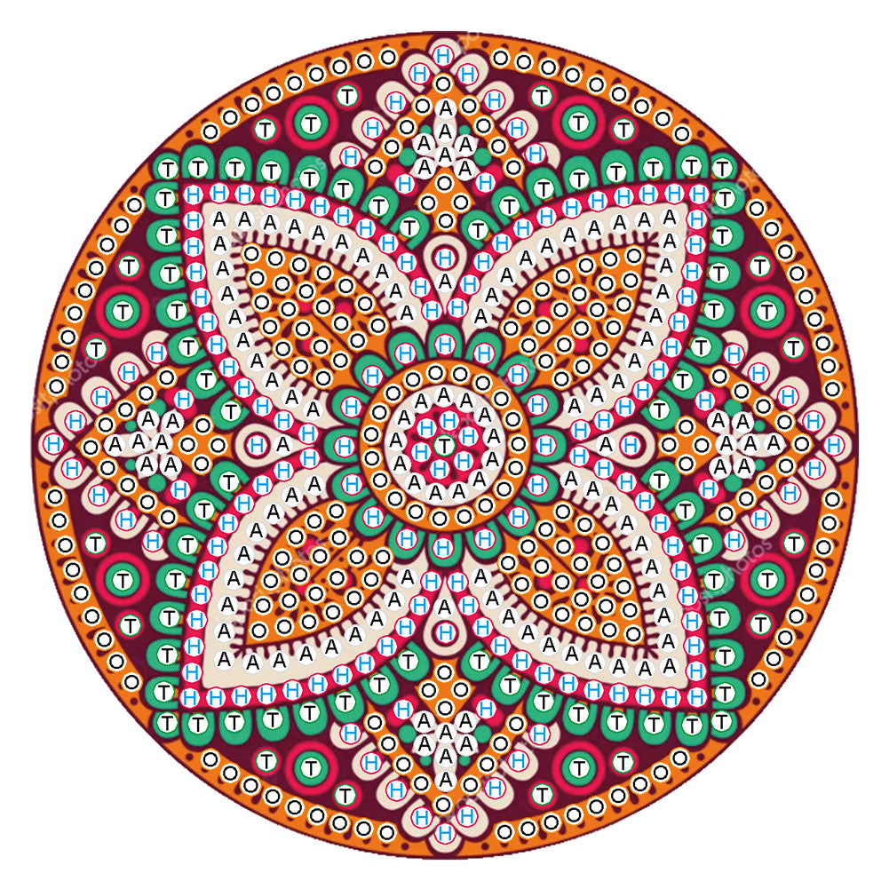 5D DIY Diamond Painting Mandala Wooden Round Coaster Cup Cushion Placemat