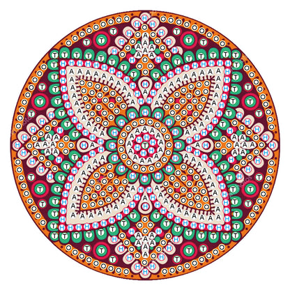 5D DIY Diamond Painting Mandala Wooden Round Coaster Cup Cushion Placemat