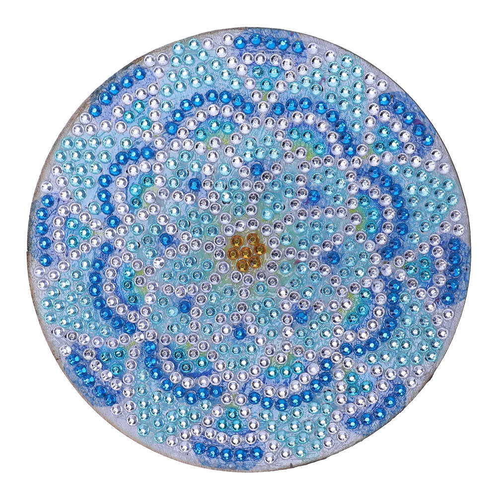 5D DIY Diamond Painting Mandala Wooden Round Coaster Cup Cushion Placemat