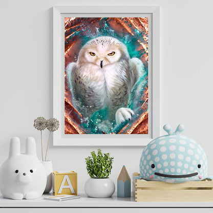 White Owl - Full Round Drill Diamond Painting 30*40CM