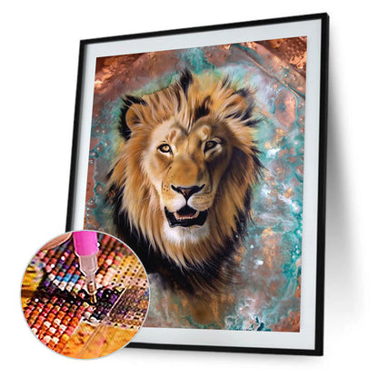 Lion - Full Round Drill Diamond Painting 30*40CM