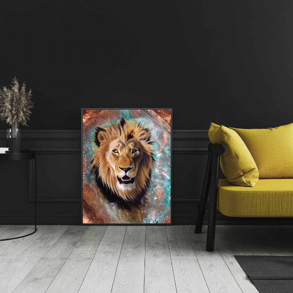 Lion - Full Round Drill Diamond Painting 30*40CM