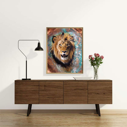 Lion - Full Round Drill Diamond Painting 30*40CM