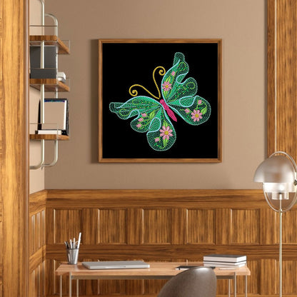 Butterfly - Special Shaped Drill Diamond Paiting 30*30CM