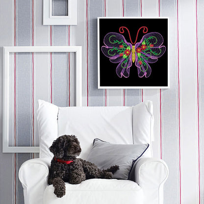 Butterfly - Special Shaped Drill Diamond Paiting 30*30CM