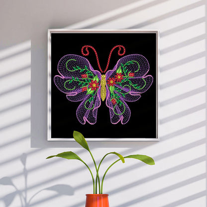 Butterfly - Special Shaped Drill Diamond Paiting 30*30CM