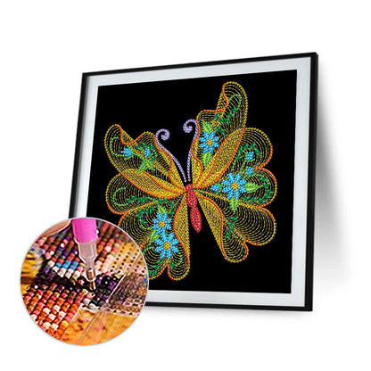 Butterfly - Special Shaped Drill Diamond Paiting 30*30CM