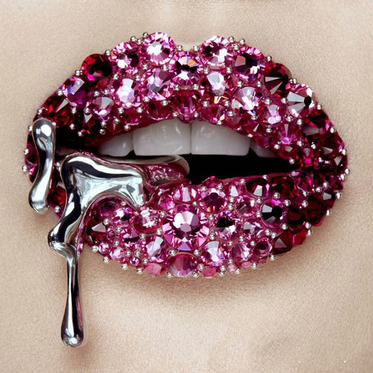 Lip Art - Full Round Drill Diamond Painting 30*30CM