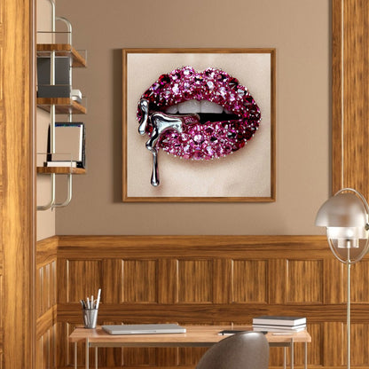 Lip Art - Full Round Drill Diamond Painting 30*30CM