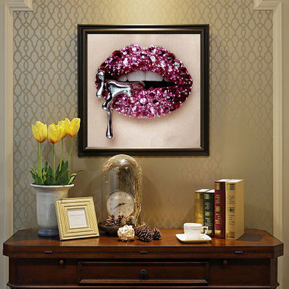 Lip Art - Full Round Drill Diamond Painting 30*30CM