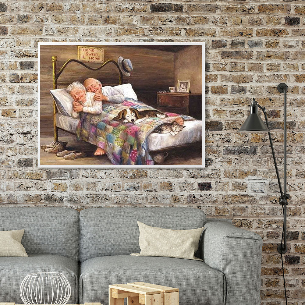 Old Woman - Full Round Drill Diamond Painting 60*50CM