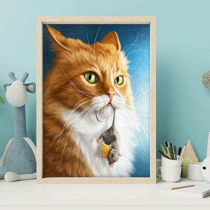 Cat - Full Round Drill Diamond Painting 40*50CM