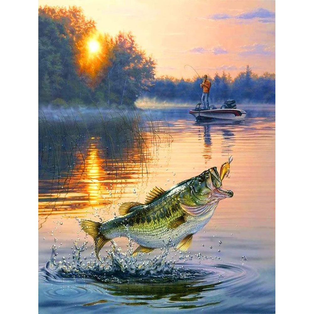 Fish - Full Round Drill Diamond Painting 30*40CM