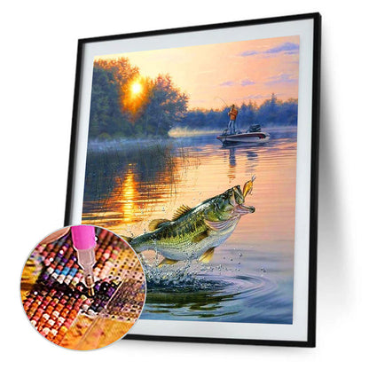 Fish - Full Round Drill Diamond Painting 30*40CM