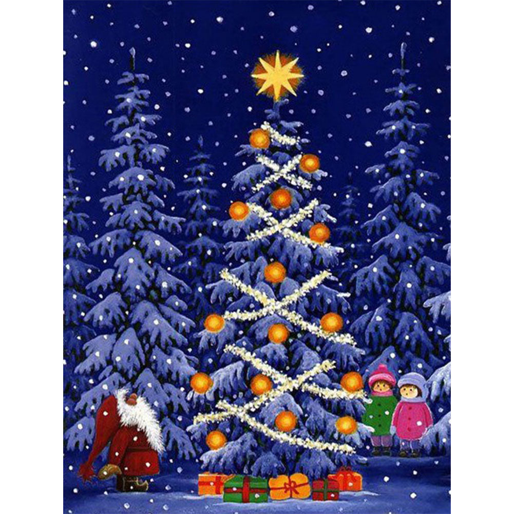 Christmas Tree - Full Round Drill Diamond Painting 40*50CM