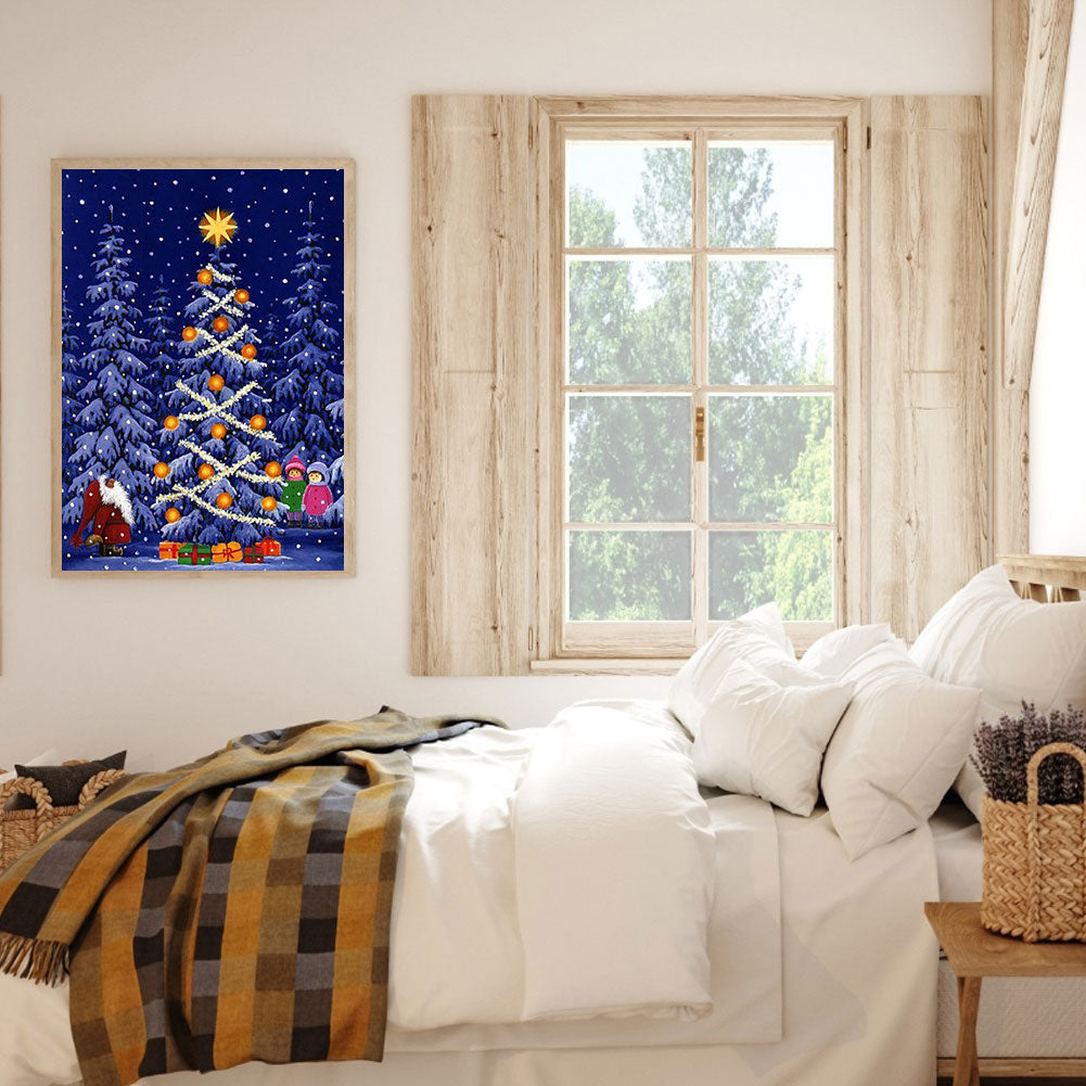 Christmas Tree - Full Round Drill Diamond Painting 40*50CM